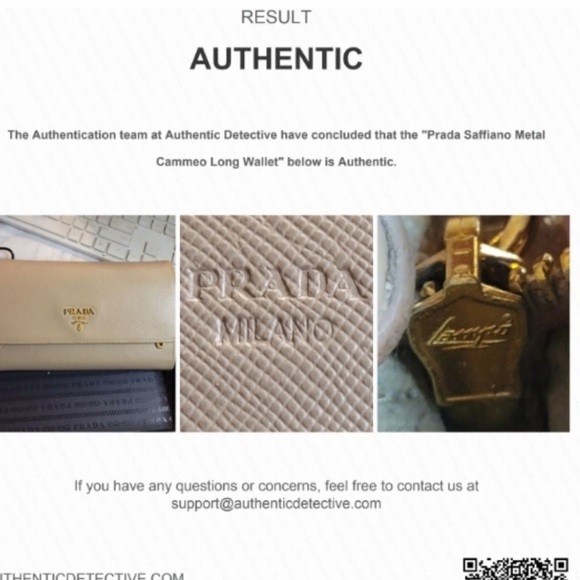 PRADA 1M1349 Saffiano Leather Long Snap Wallet Beige - Picture 6 of 17